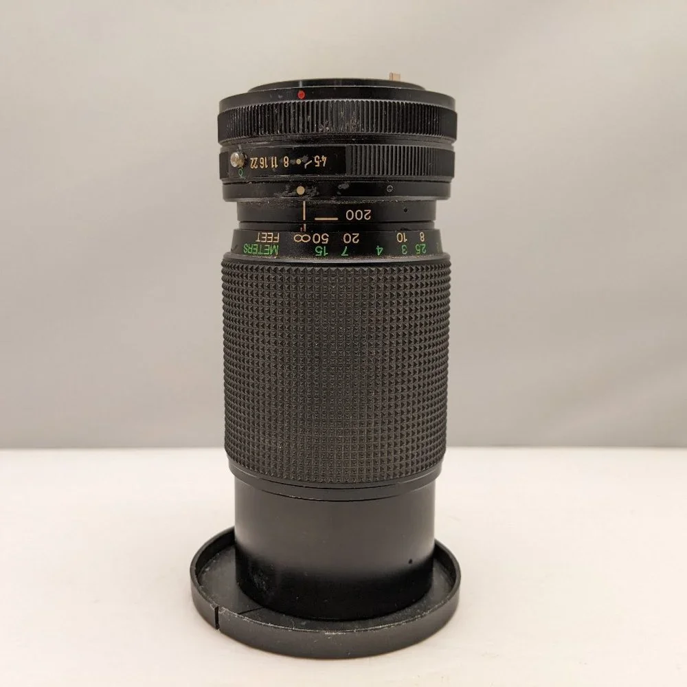 VIVITAR 80-200mm f4.5 Macro Focusing Zoom MC Lens w/ C/FD Mount # 77245177 USED